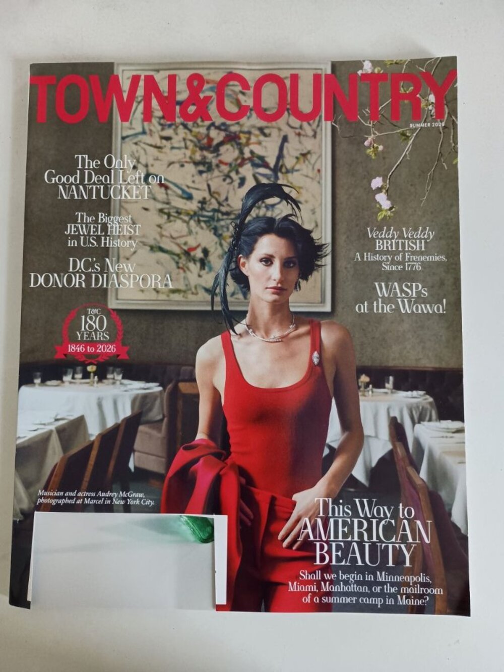 Town and Country magazine Summer 2026 featuring Audrey McGraw